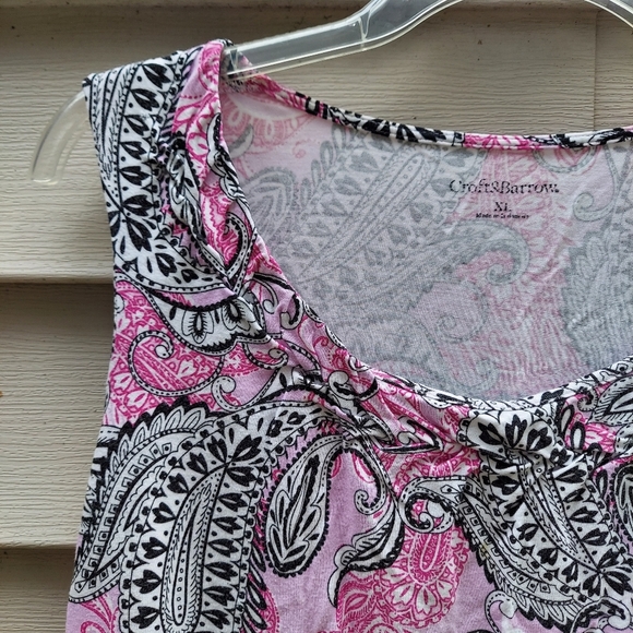 Croft And Barlow Woman's Top Size XL 100% Rayon. Super Comfortable - Picture 2 of 4